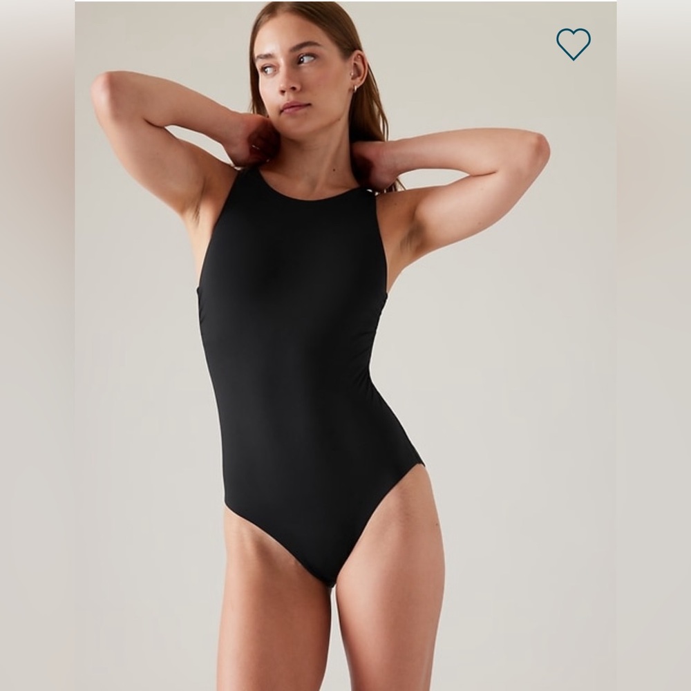NWOT Maldives One Piece Black Swimsuit Size Large